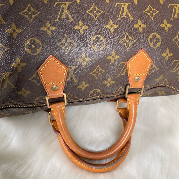 Authentic Louis Vuitton LV Hand Bag  Speedy 35 Browns Monogram 2603357 - Picture 13 of 16